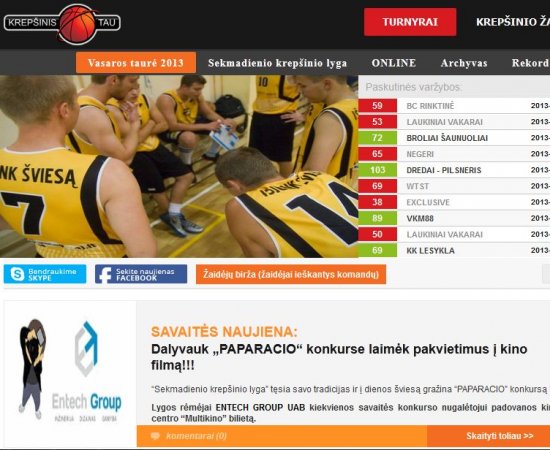 JSC “Entech group” supports Basketball League.